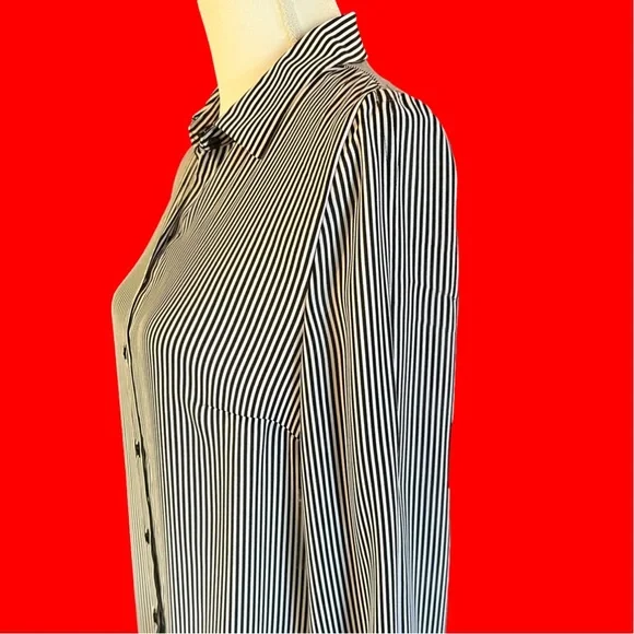 Striped Blouse Long Sleeve NEW - Picture 2 of 5